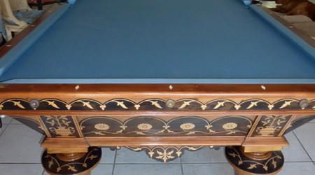 Professionally restored antique billiards table W.H. Griffith Flower