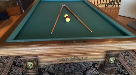 For sale: restored antique Charles Goulet II pool table
