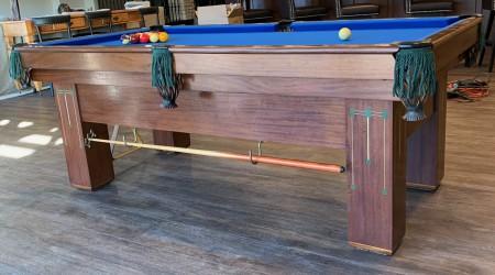For sale: restored antique Baby Grand pool table