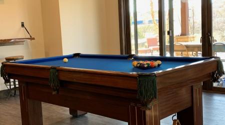 Professionally restored antique Baby Grand billiards table, for sale