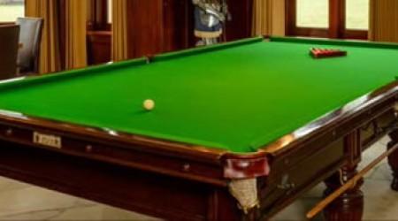 Fully restored Burroughs & Watts II antique snooker table