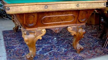 The California Standard, a antique pool table