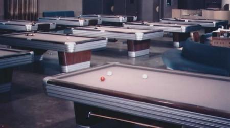 Showroom featuring antique Centennial pool table