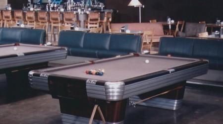 Antique Centennial pool table featured on showroom floor