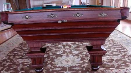 The Chicago, an antique billiard table restored to factory specs