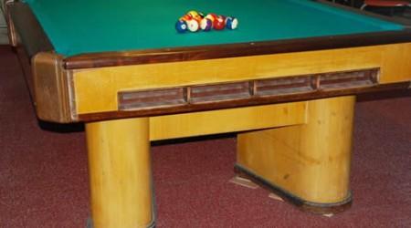 Restored billiards table The Commander, an antique