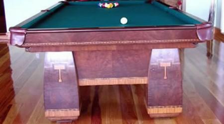 Brunswick's Conqueror antique pool table, restored