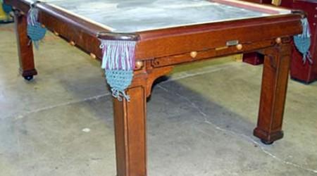 The Cozy Home Antique Pool Table from Billiard Restoration Service