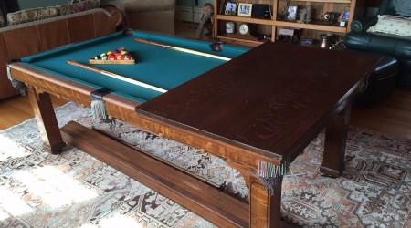 Fully restored antique Cozy Home billiards table