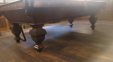Antique "The Delaware" billiards table, full restoration
