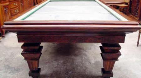 E. Gerderes fully restored antique billiards table