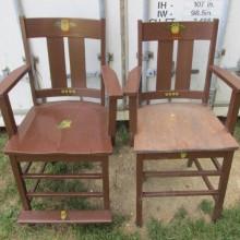 Front view, Arts/Crafts observation chairs