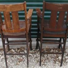 Arts/Crafts Observation Chairs restored by Billiard Restoration Service