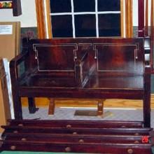 Antique Arcade or Kling billiard bench