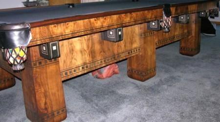 The Alexandria, a fully restored antique pool table by Billiard Restoration Service