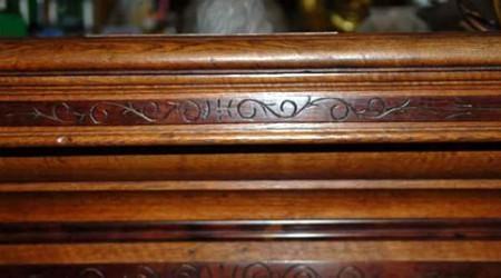 Molding of The European II, antique pool table