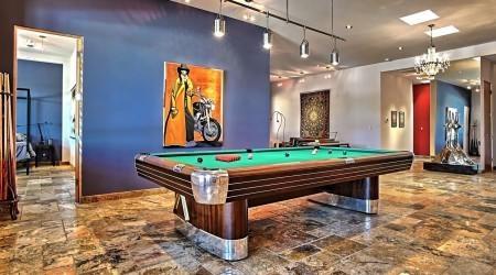 After Restoration: Antique Anniversary billiards pool table
