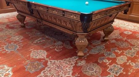 Restored antique billiards table: Exposition Novelty