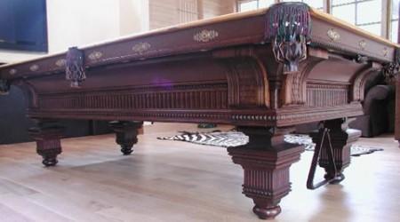 The Jewel, a fully restored antique billiards table