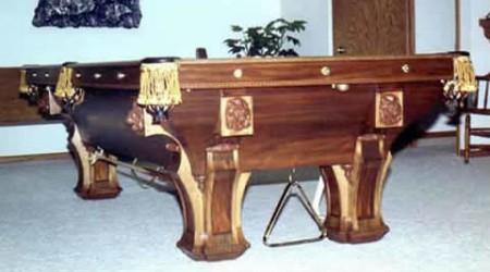 The Kansas City Billiard - restored antique pool table