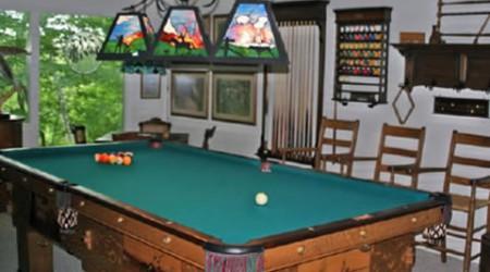 K.C. Billiard Wildlife - fully restored antique pool table