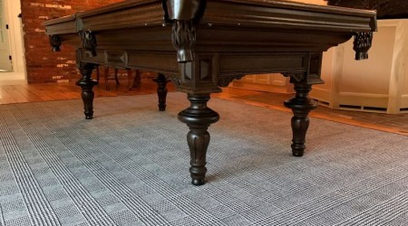 Restored L Vanderhaeghen-Zoon billiards table