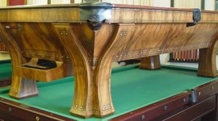 Marquette pool table, antique Brunswick