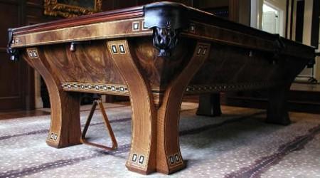 Restored Custom Marquette billiards table