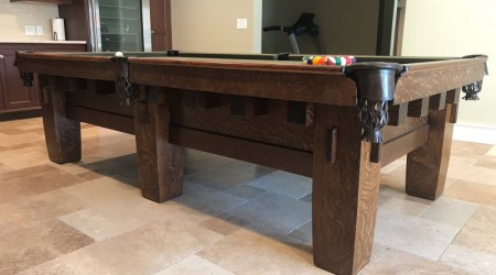 Fully restored Old Mission "Style B" billiards table