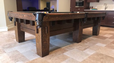 Old Mission "Style B" professionally restored pool table