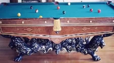 Monarch, an antique pool table (billiards), by Brunswick
