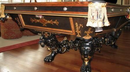 The Monarch, completely restored antique pool table
