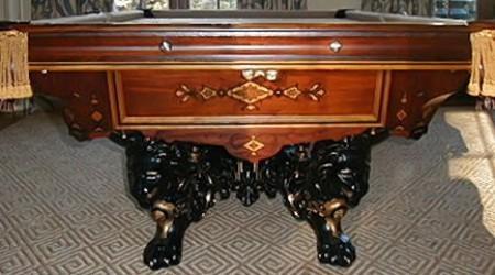Antique pool table, restored Monarch