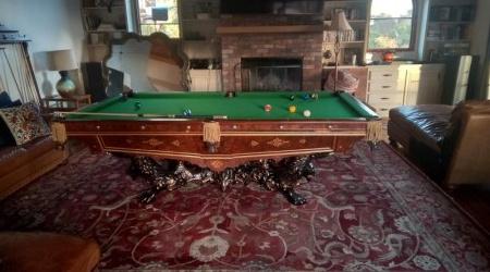 Monarch billiards table, fully restored