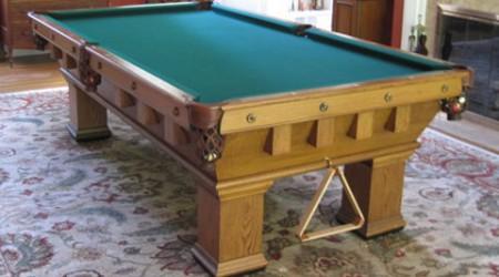 Restored Brunswick Monterey Mission billiards table