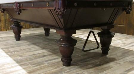 Restoration of an antique Brunswick Narragansett billiards table