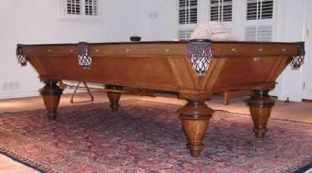 Restored Narragansett billiards table