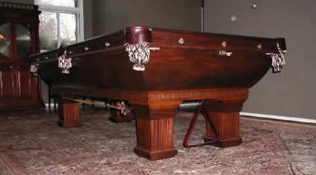 Restored Newport antique billiards table for sale