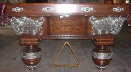 Restored antique billiards table, The Northern