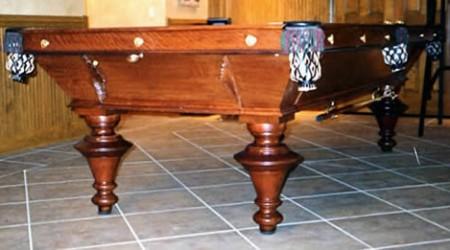 The H. Ehlrich & Sons Antique Pool table