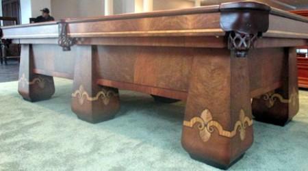 Full antique restoration of a Paragon pool table