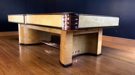 Restored antique Paramount billiards table