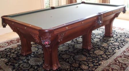 Antique restorationi of The Pfister pool table