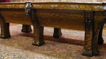 Pfister billiards table, antique