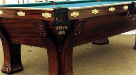 Actual restored antique pool table, The Pfister