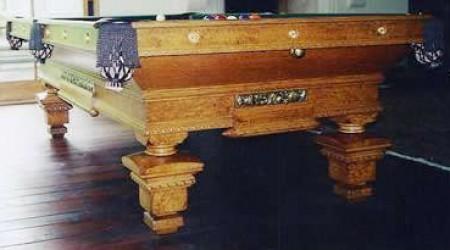 Pride of Cleveland, restored antique billiards table