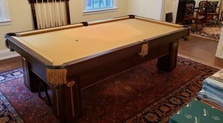 Restored "Regina" antique billiards table, for sale