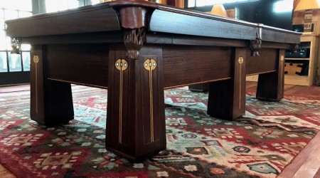 "Regina" restored antique billiards table for sale