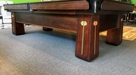 Professional restoration of "The Regina" - an antique pool table