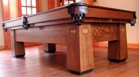 Restored antique pool table: The Regina